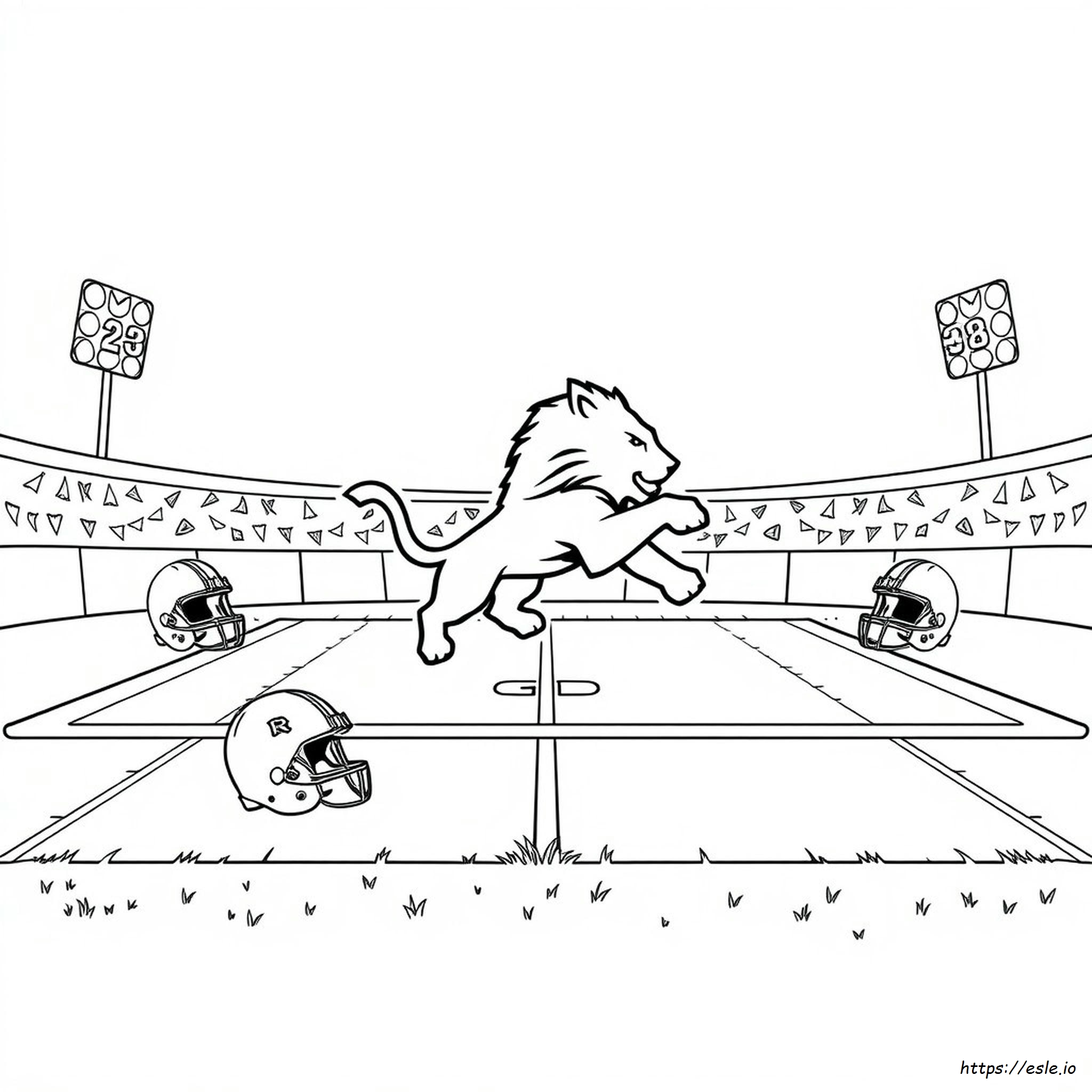 Detroit Lions Kleurplaat kleurplaat