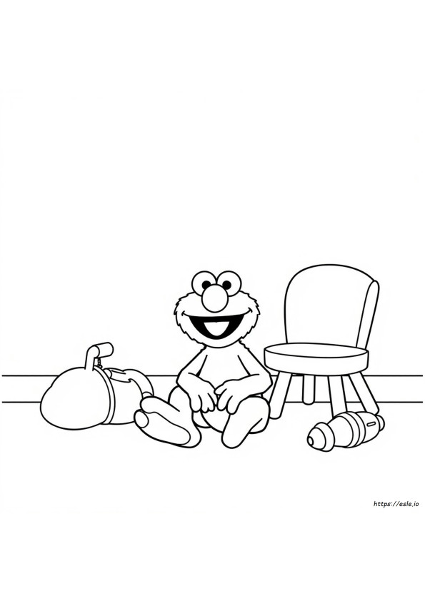 Elmo Da Colorare