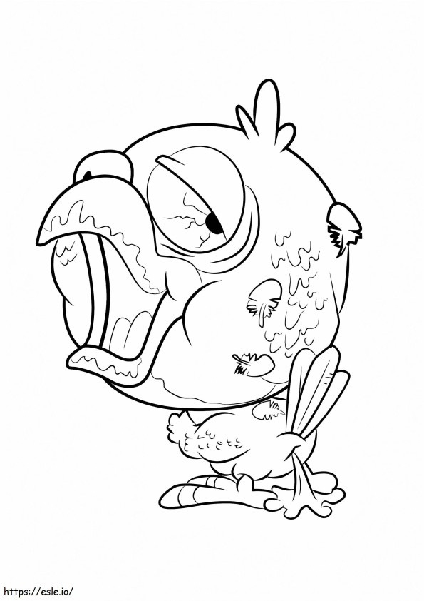 Cracker Parrot Ugglys Pet Shop coloring page