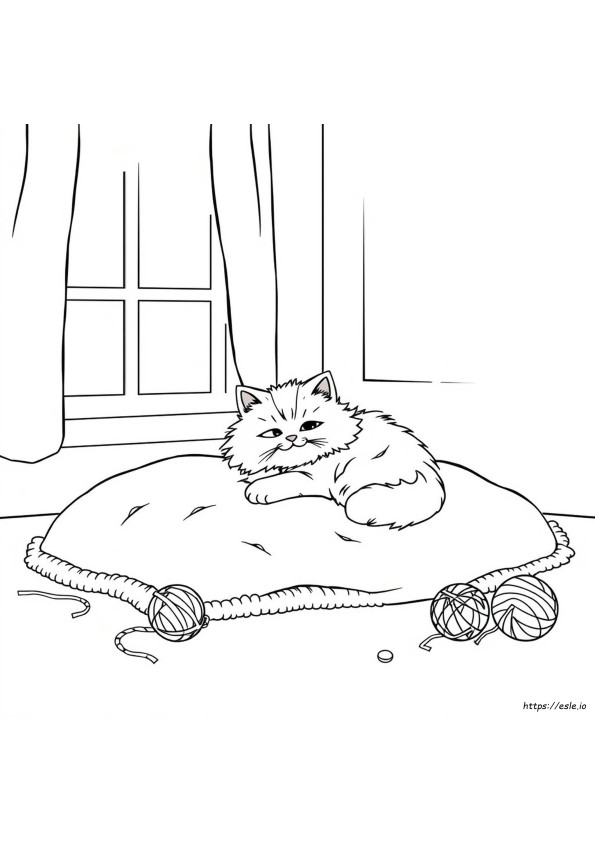 Schattige Kat Kleurplaten