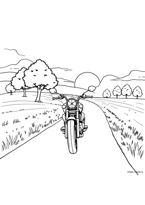 Motorrad Ausmalbild