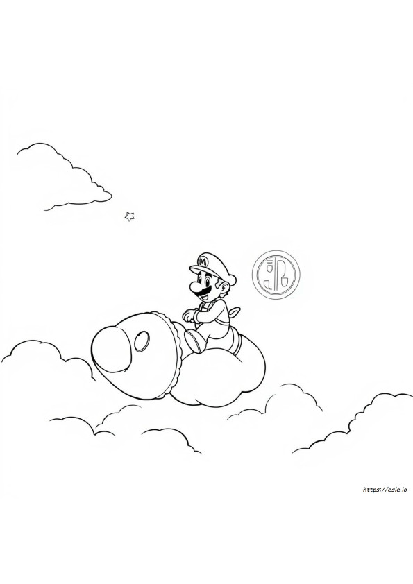 Mario Odyssey Gambar Mewarnai
