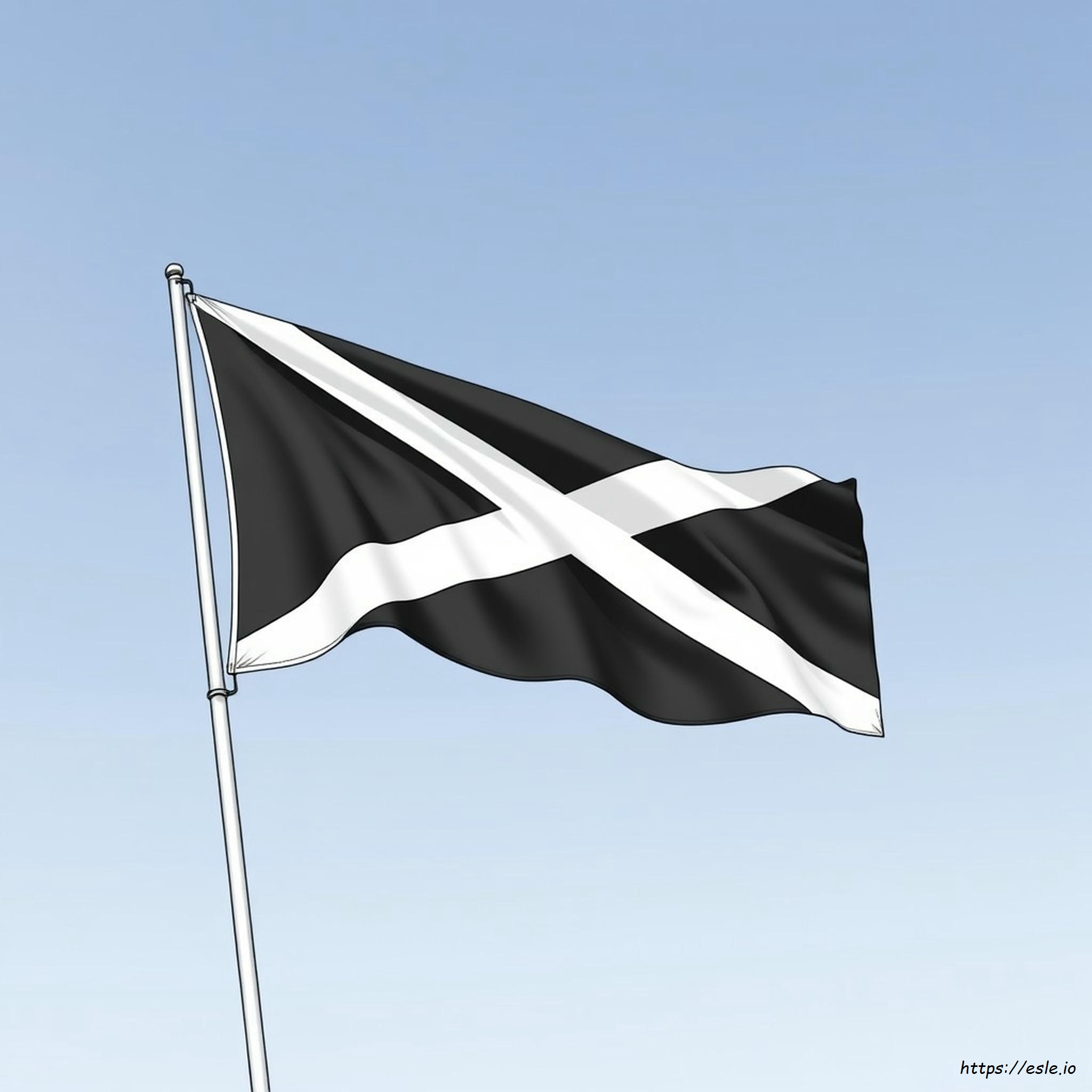 Jamaicaanse Vlag Kleurplaat kleurplaat