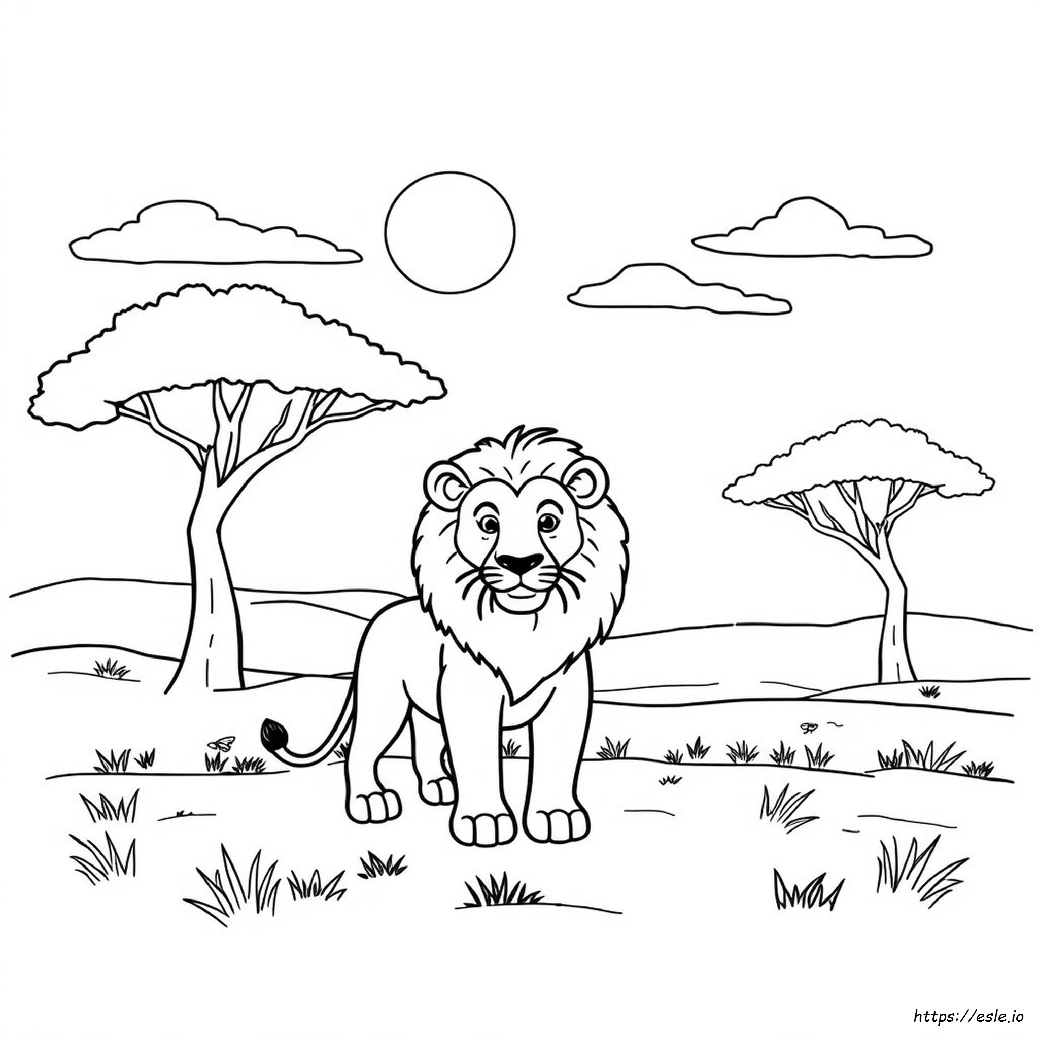 How To Colour A Lion Step By Step