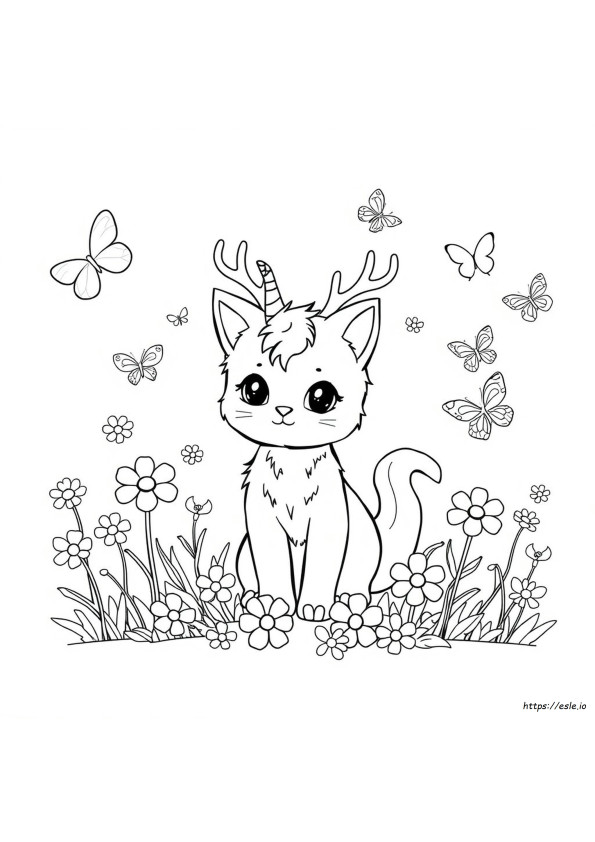 Kittycorn Da Colorare Gratis