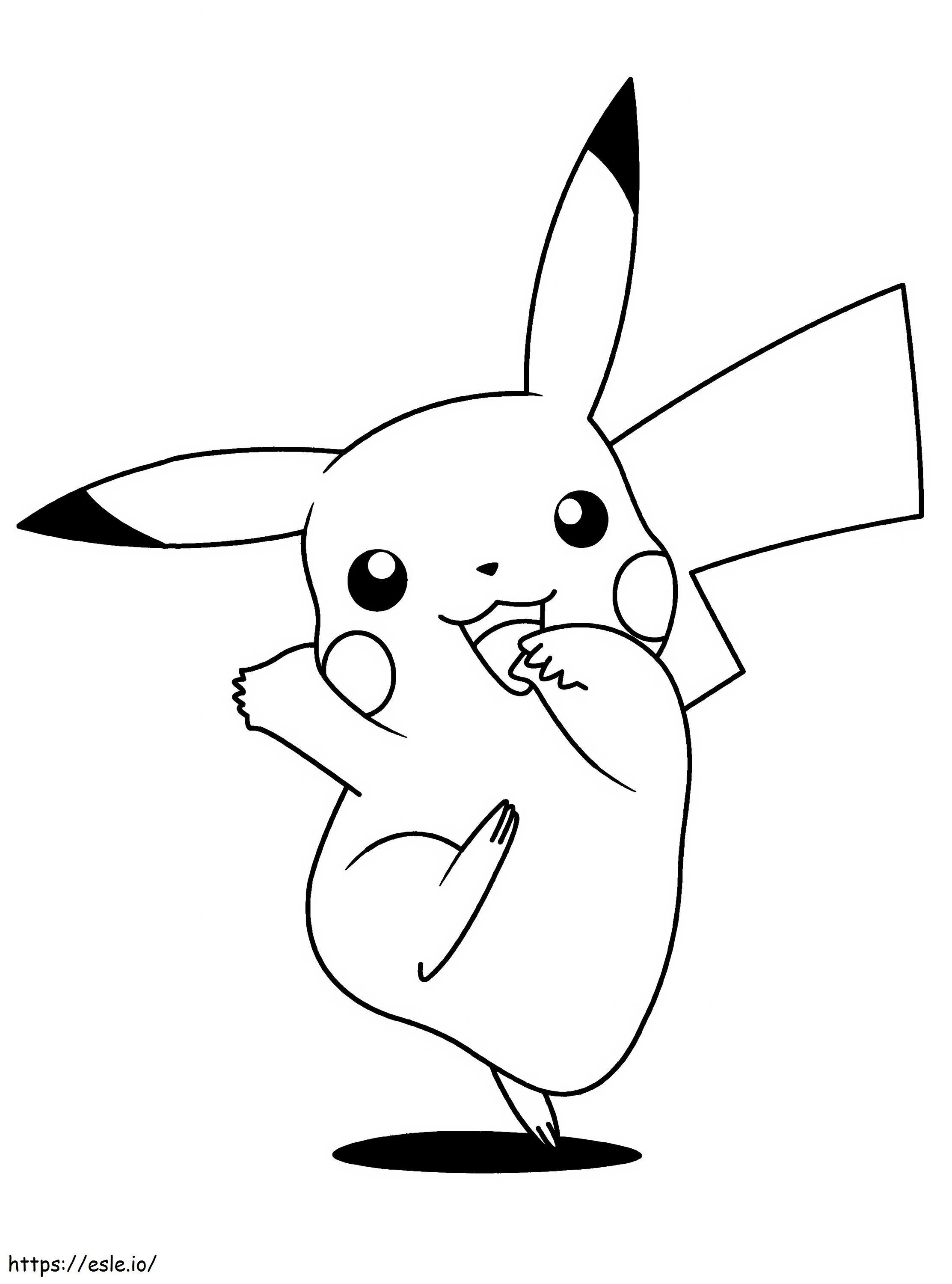  Pikachu Dancing A4 Scaled 2 para colorir