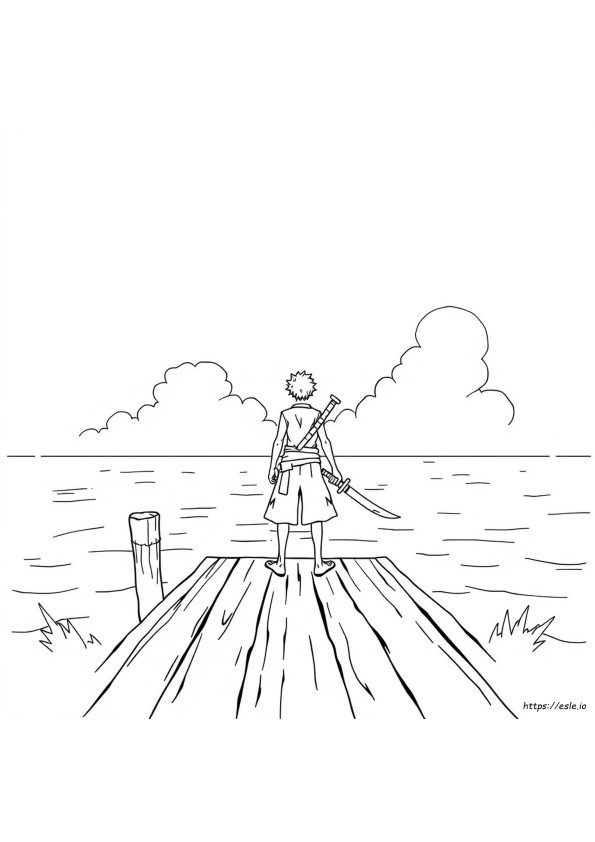 Zoro Colouring Pages
