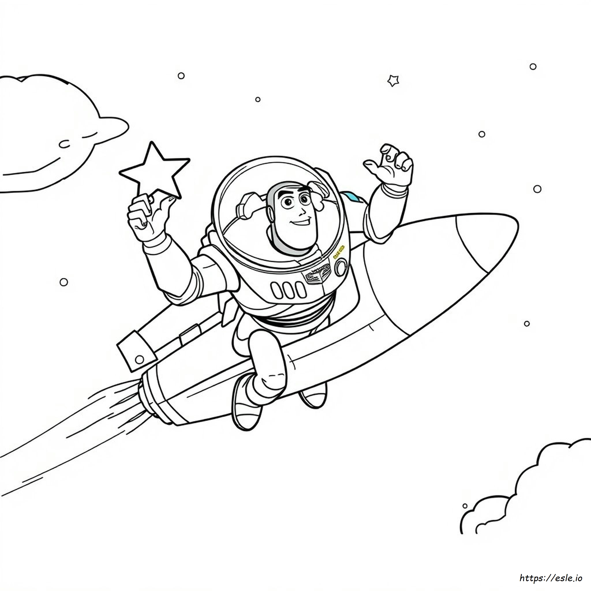 Buzz Lightyear Volante Da Colorare