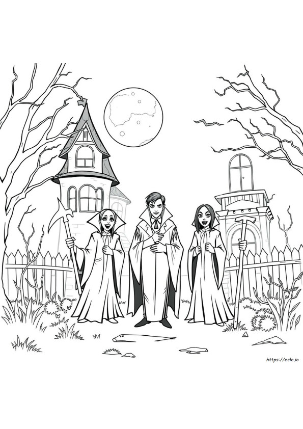 Vampir De Colorat