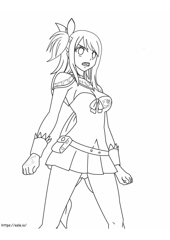 Angry Lucy coloring page