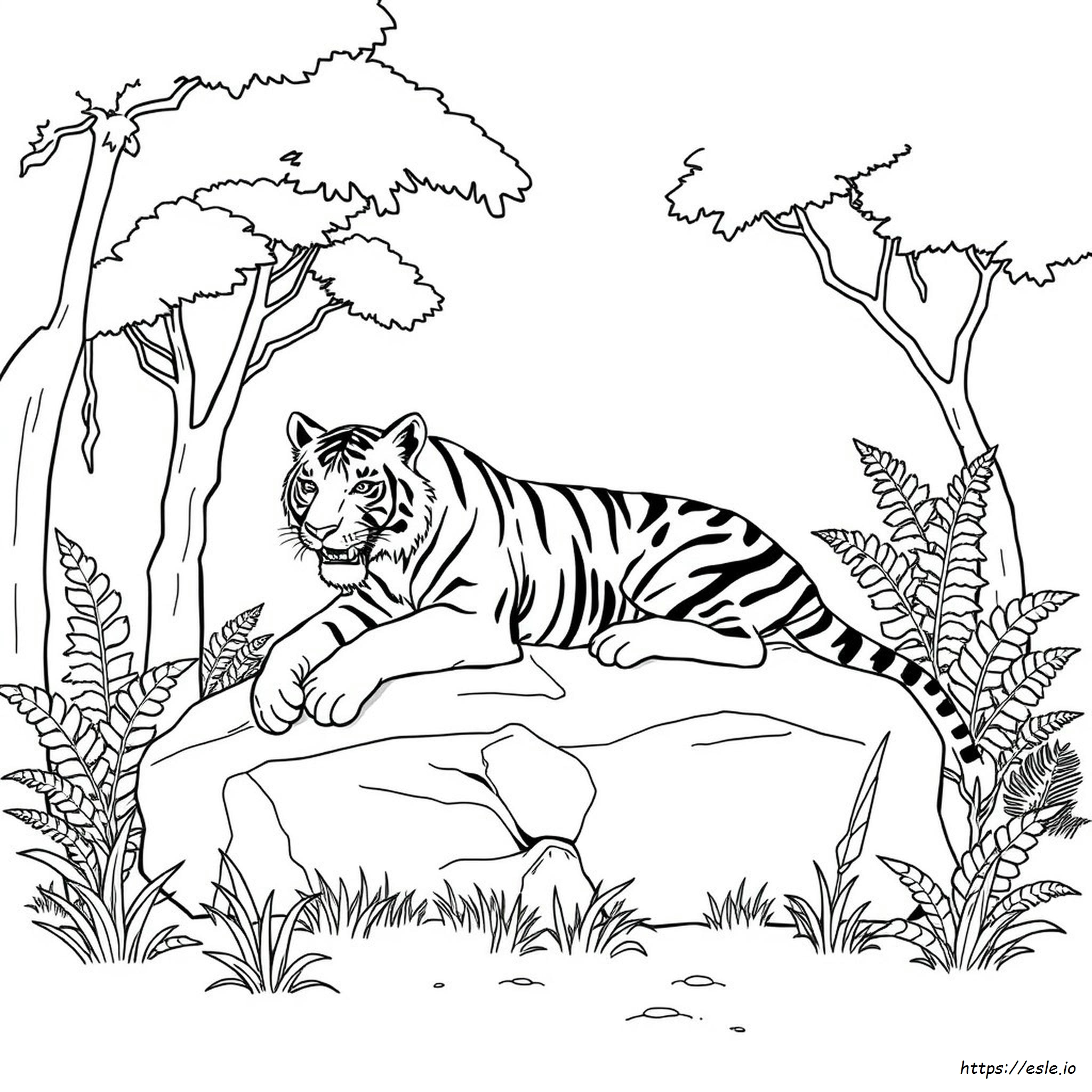 Saber Tooth Tiger Coloring