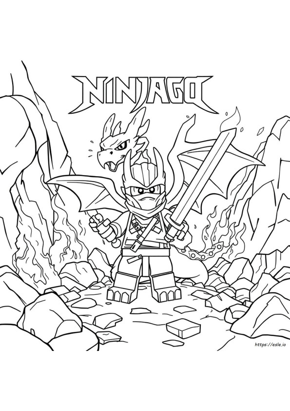 Dragon Elemental Dragon Ninjago Coloring Pages
