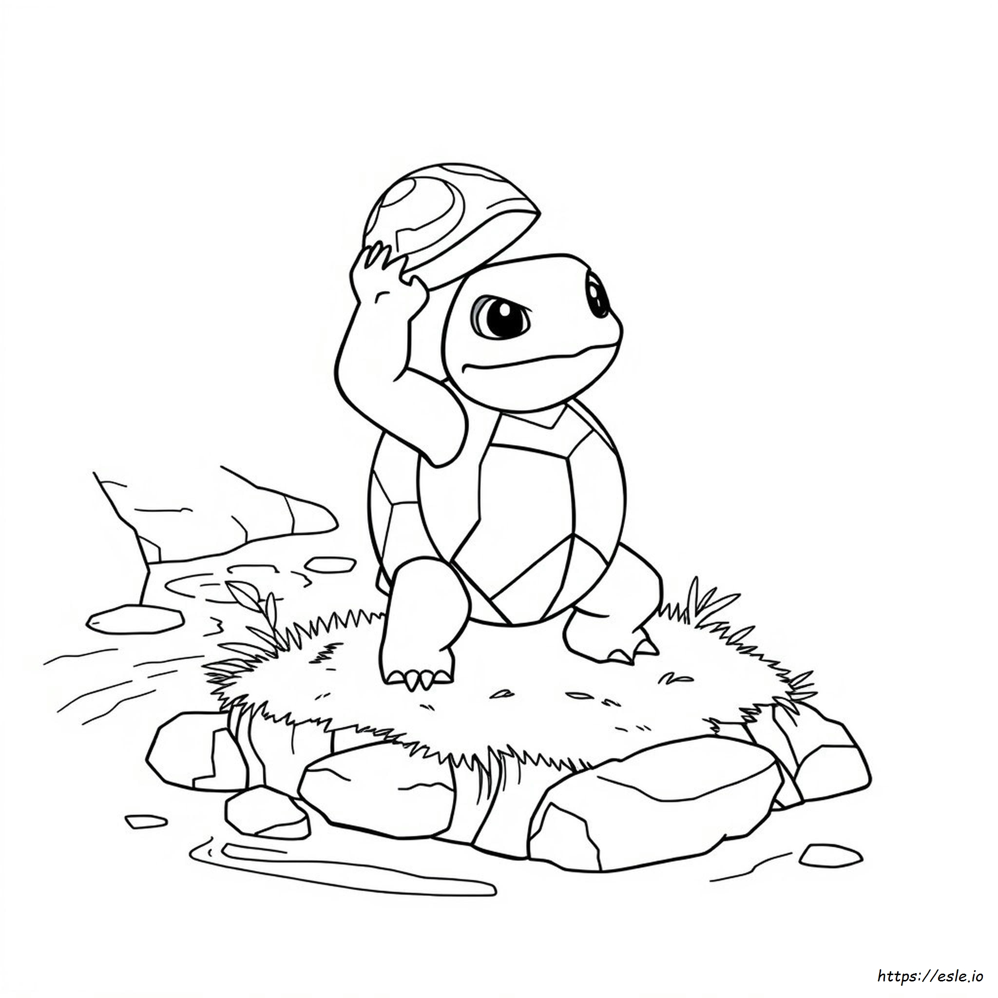 Wartortle Coloring Page