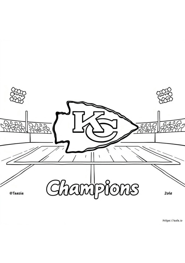 Kolorowanka Z Logo Kansas City Chiefs