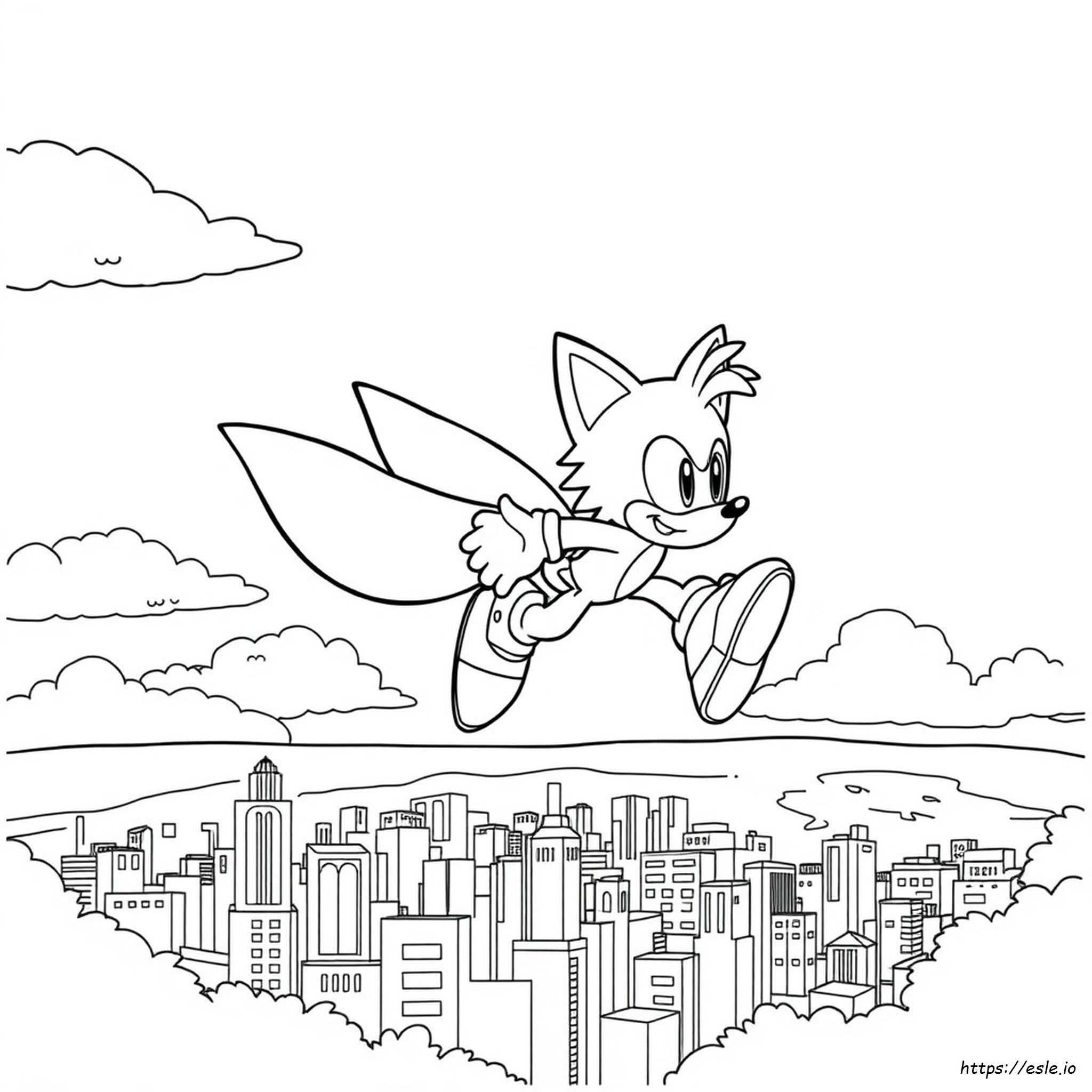 Sonic The Hedgehog 2 Kleurplaten Tails kleurplaat