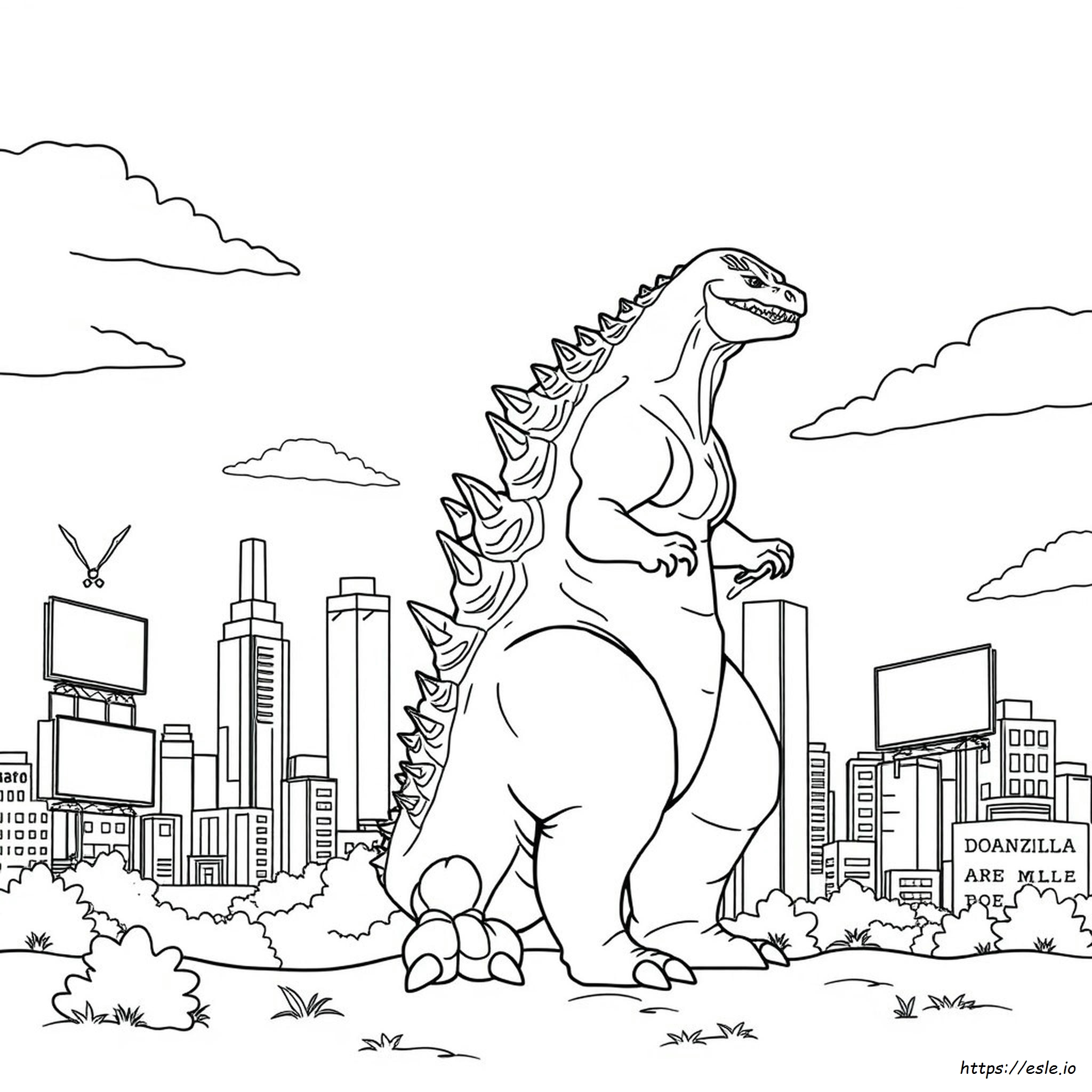 Immagini Di Godzilla Da Colorare