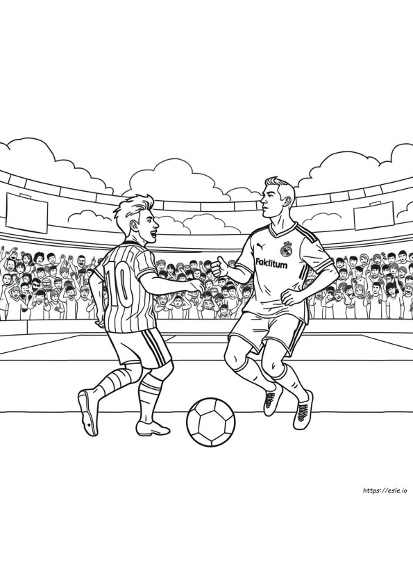 Messi Kontra Ronaldo Kolorowanki
