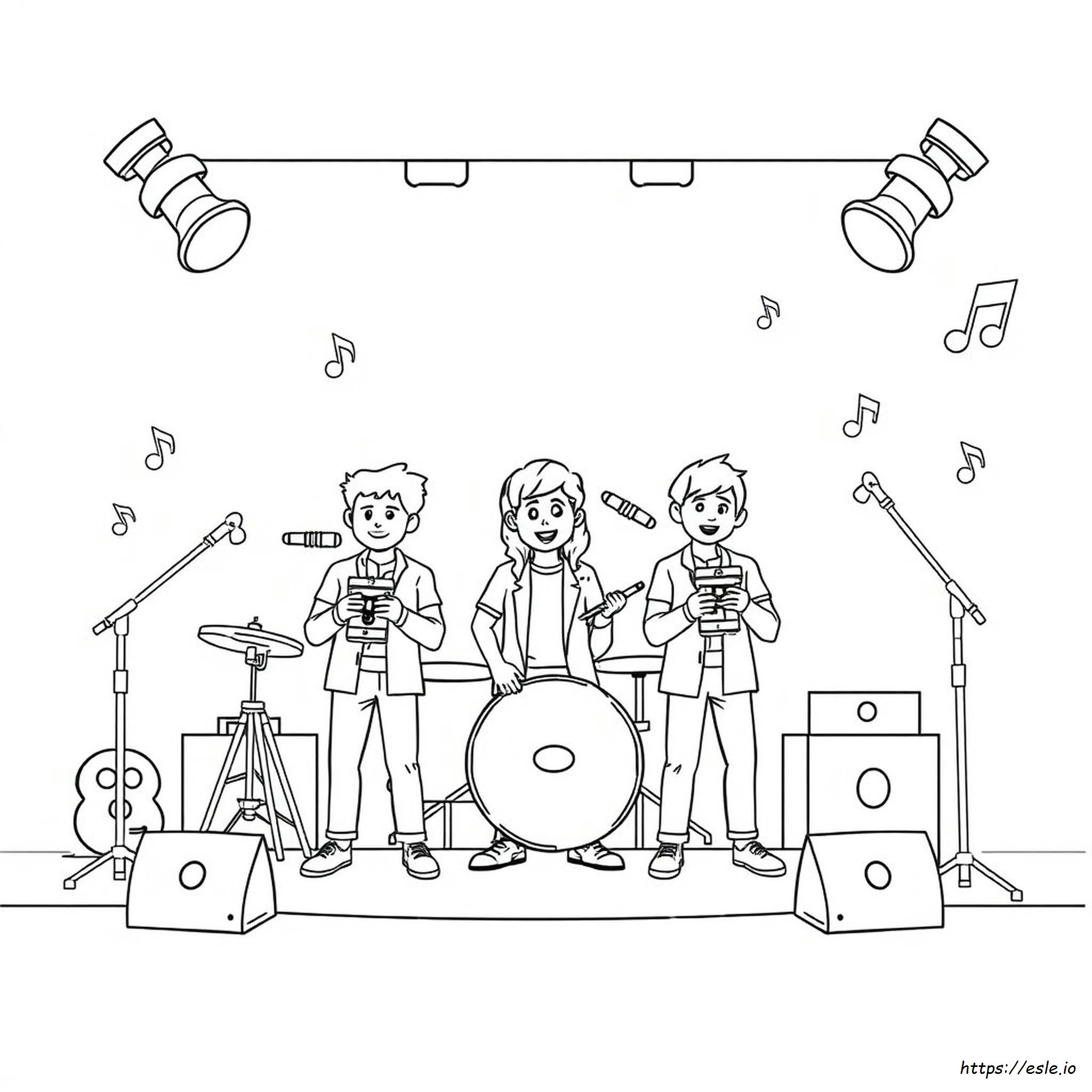 Fresh Beat Band Kleurplaten kleurplaat