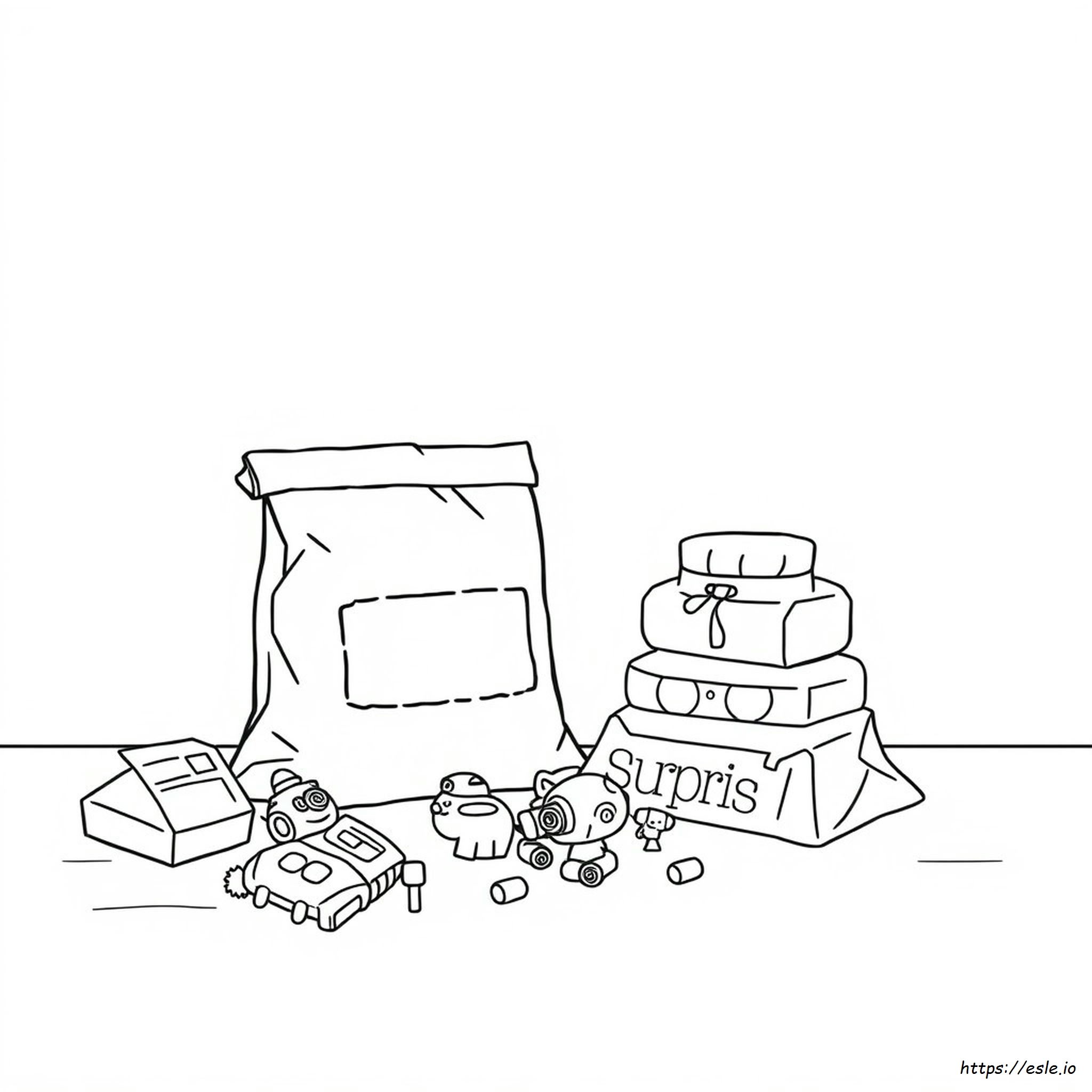 Blind Bag Kleurplaat kleurplaat