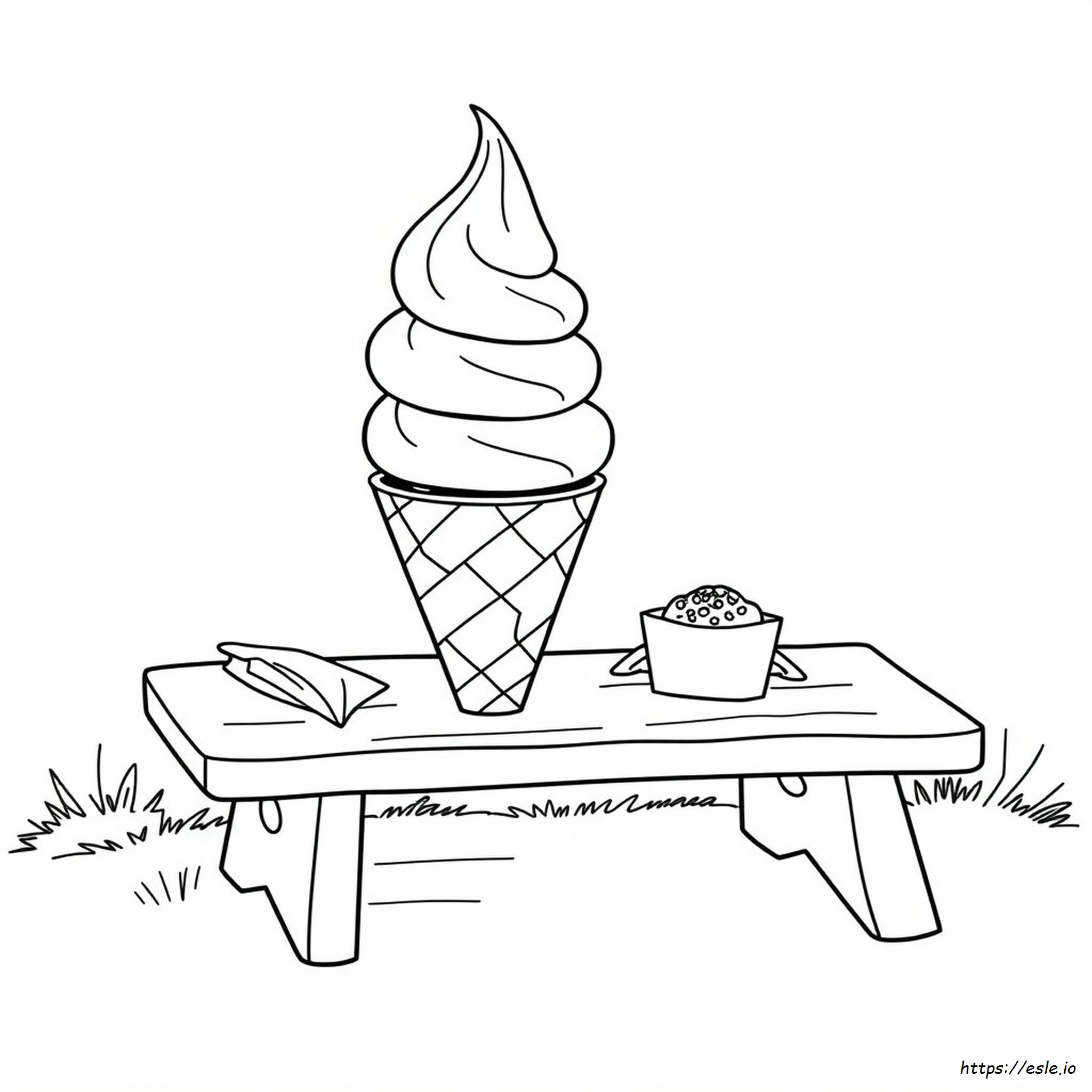 Cute Ice Cream Coloring Pages Printable
