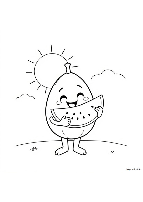 Páginas Para Colorear De Melón Cocomelon
