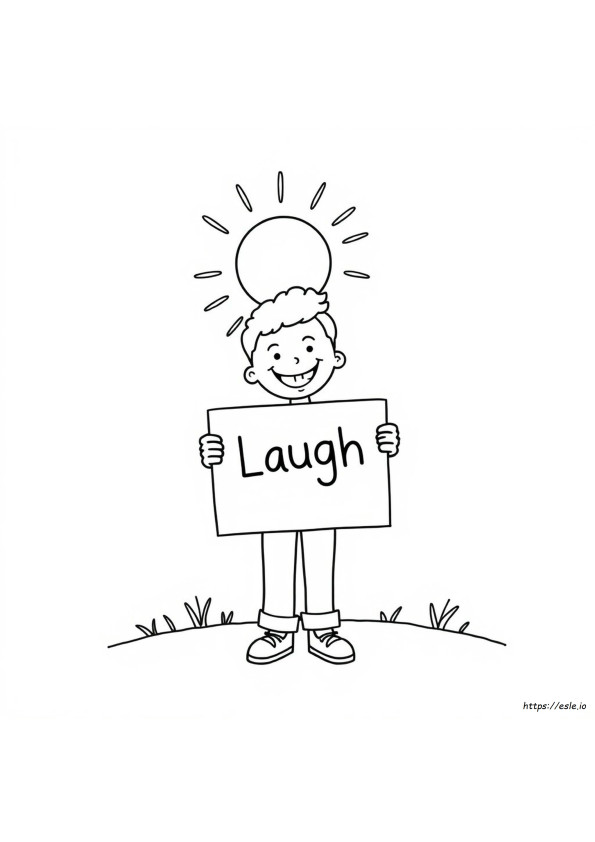 Coloriage Rire