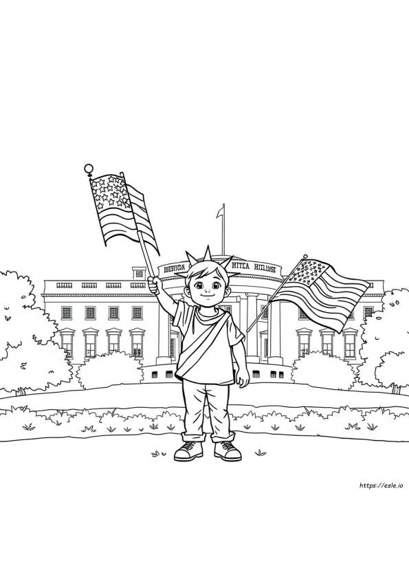 American Colouring Pages