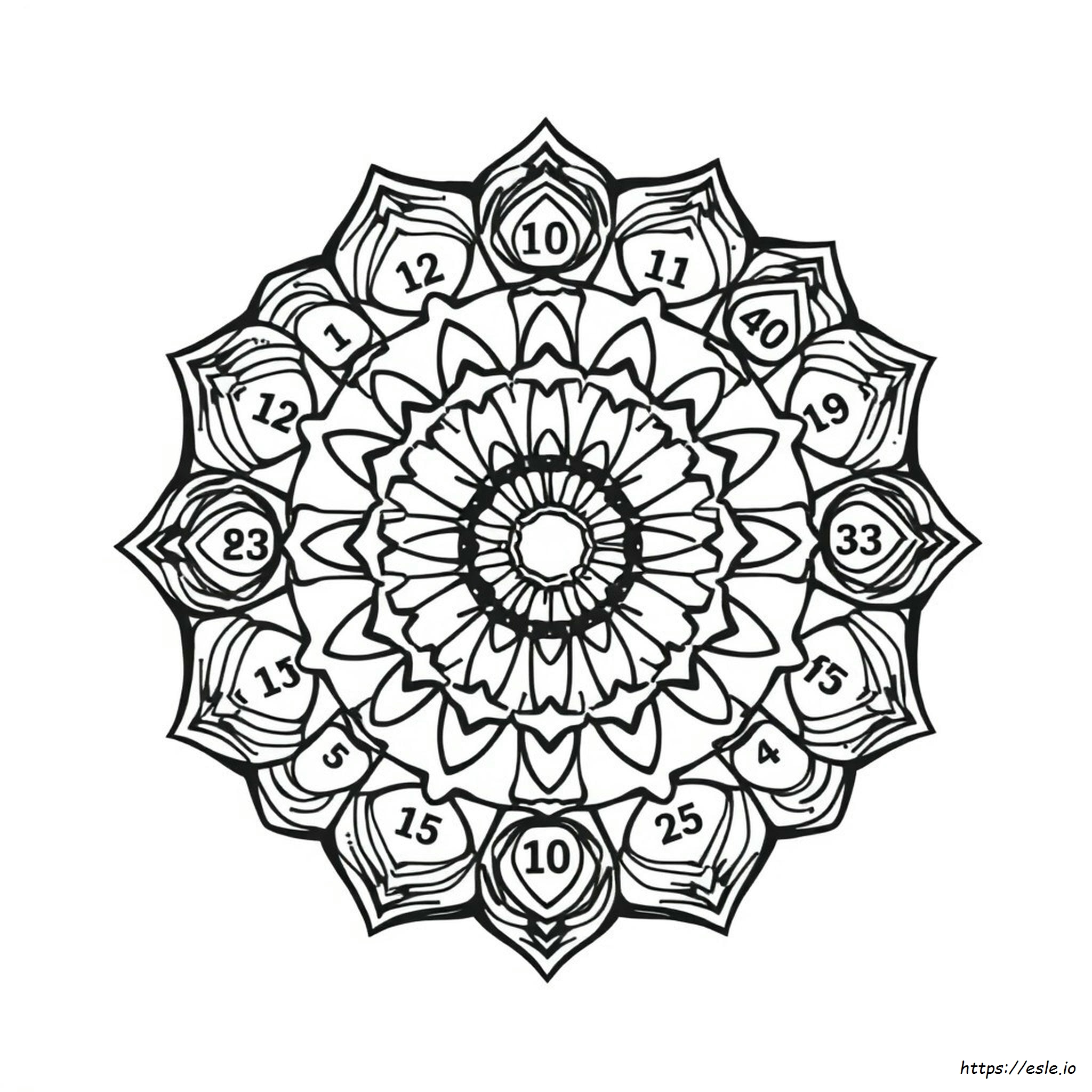 Mandala Ausmalbilder Malen Nach Zahlen