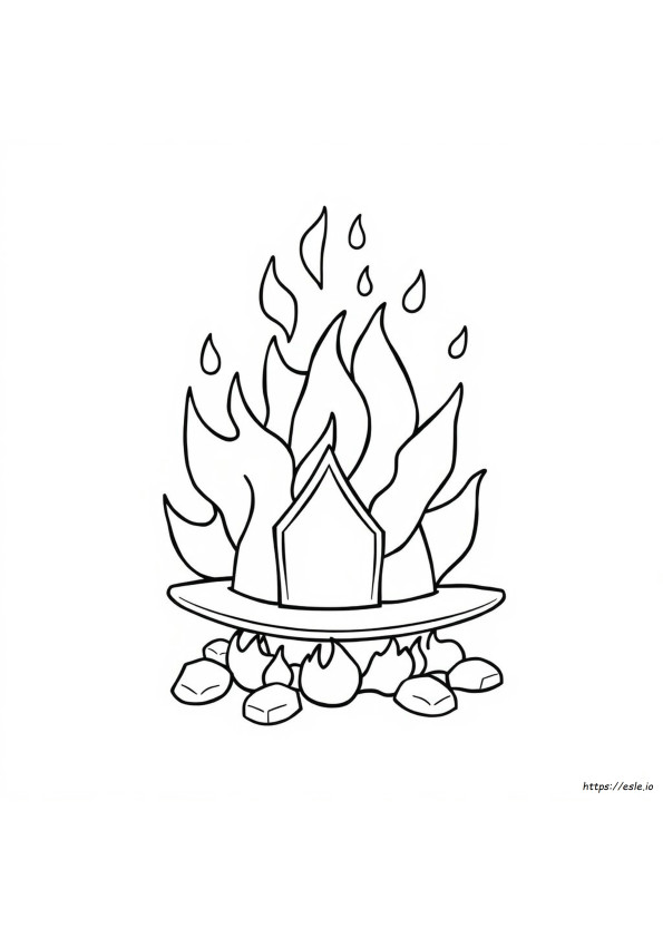 Coloriage Casquette De Pompier