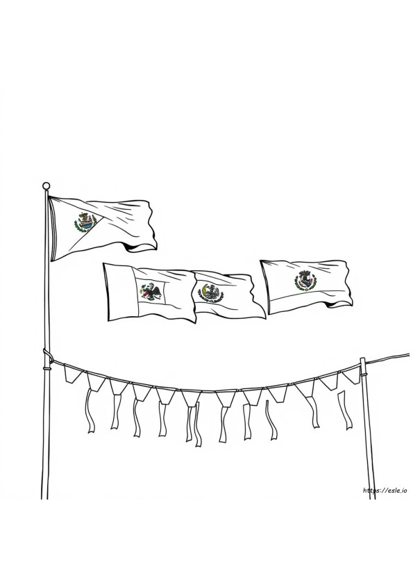 Hispanic Flags Coloring Pages Free