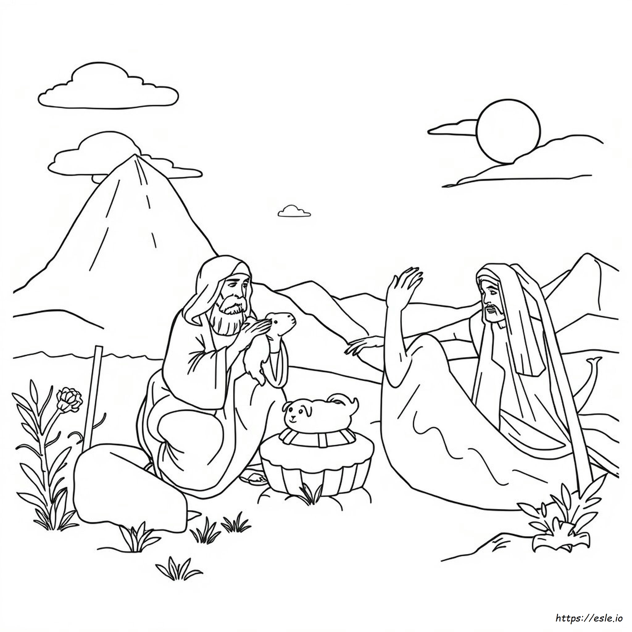 Páginas Para Colorear De La Biblia