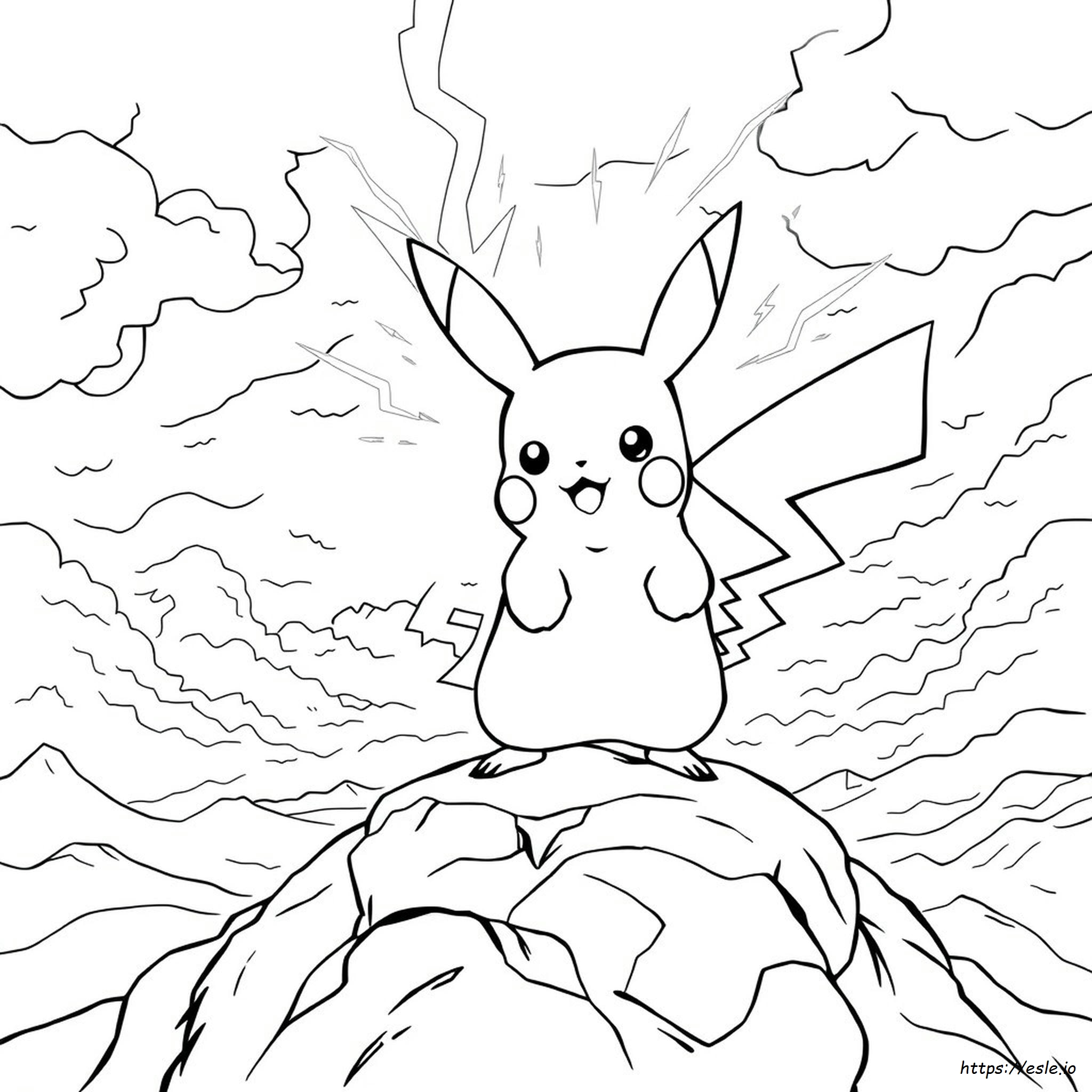 Electric Type Pokemon Coloring Pages