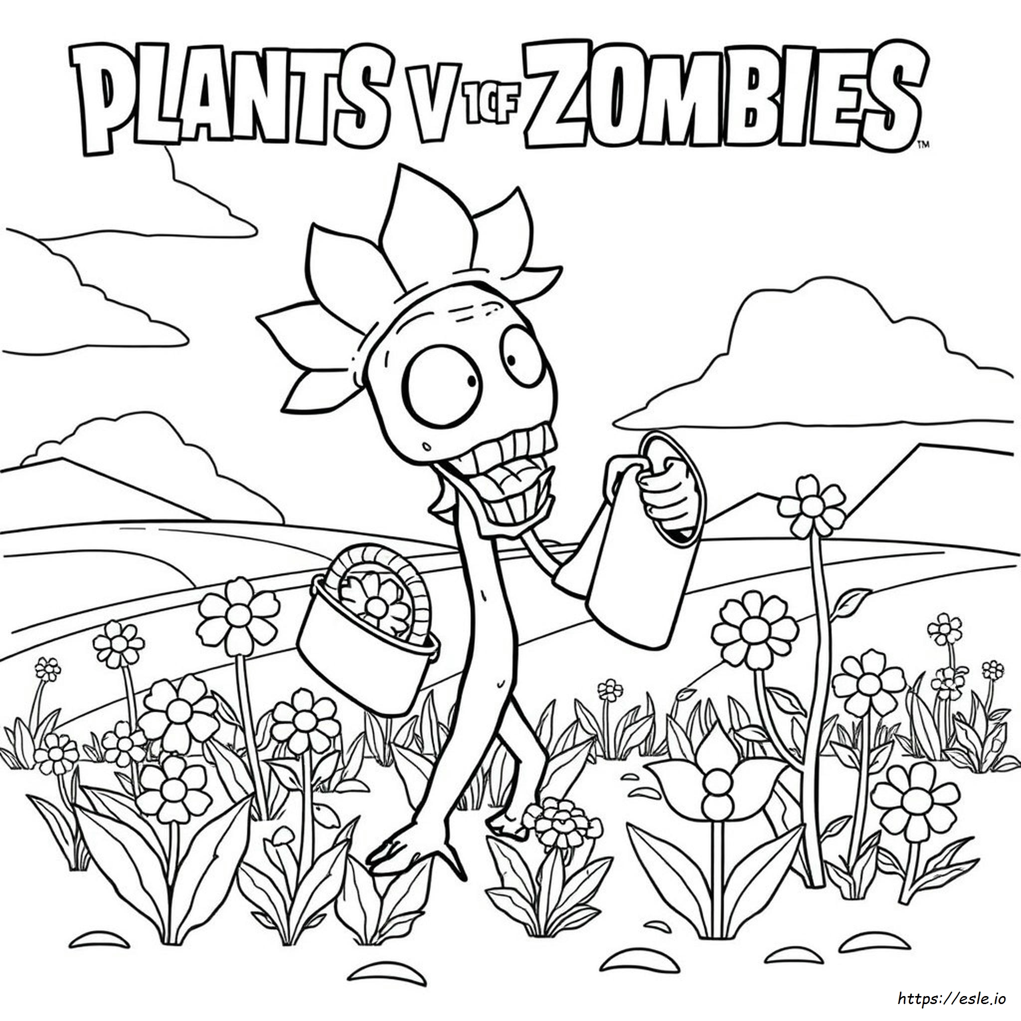 Plants Vs Zombies Coloring Pages Free Printable