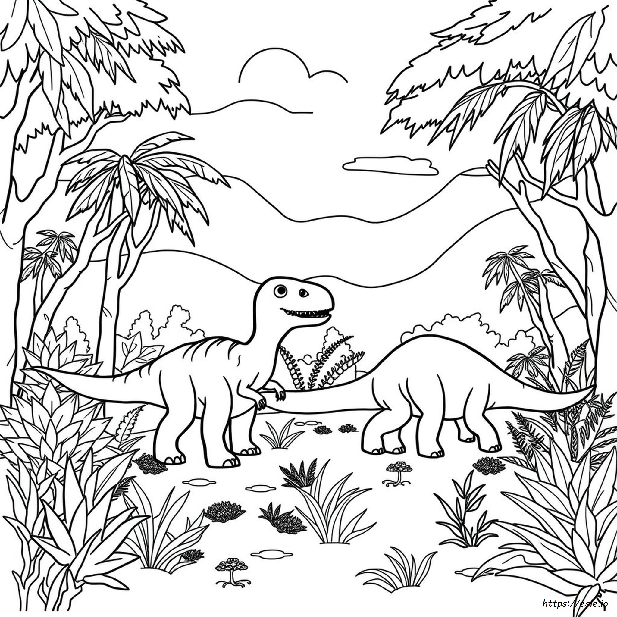 Kostenlose Dinosaurier Ausmalbilder Zum Ausdrucken