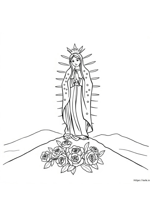 Kolorowanki La Rosa De Guadalupe