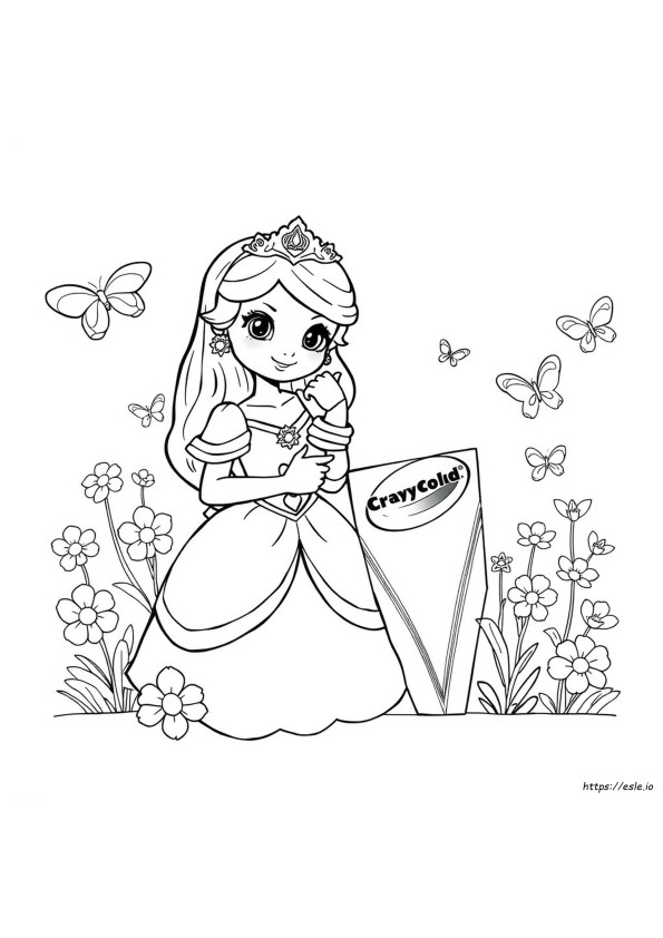 Princesas Crayola Para Colorir