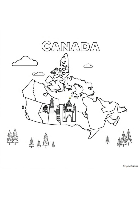 Immagini Da Colorare: Canada