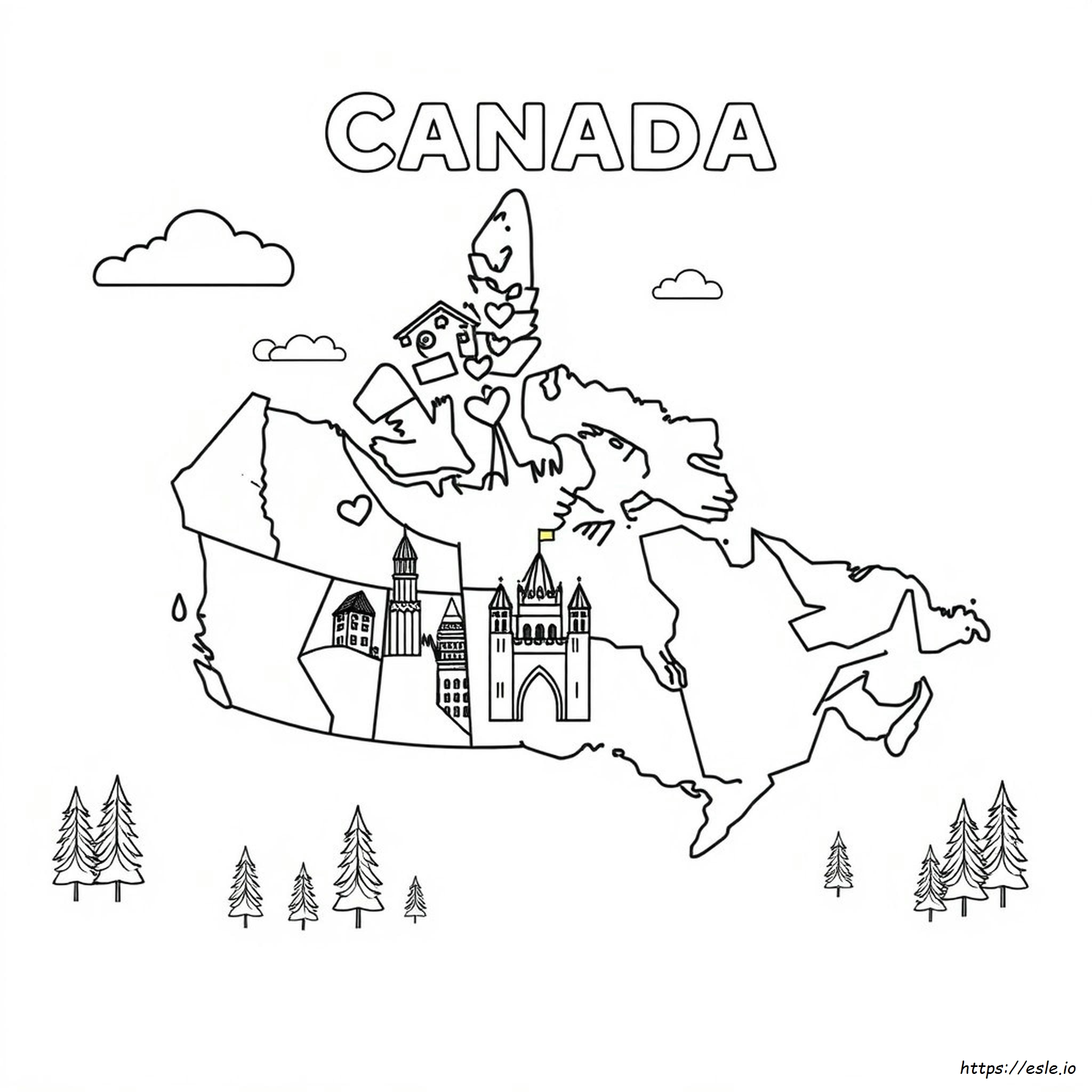 Canada Kleurplaten kleurplaat