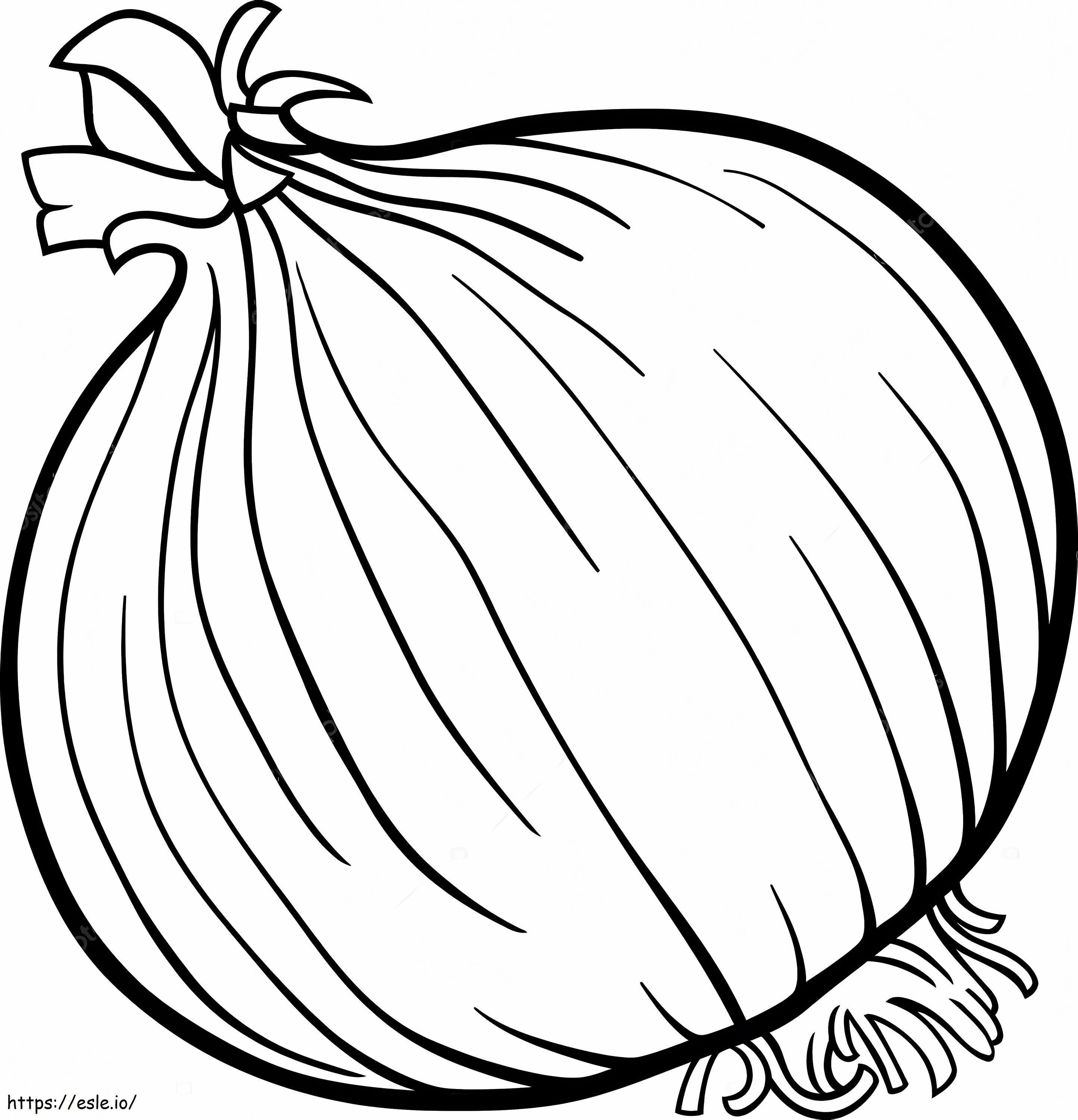 Regular Onion coloring page