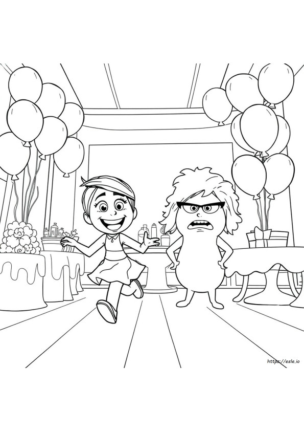 Disegni Da Colorare Gioia E Disgusto Inside Out