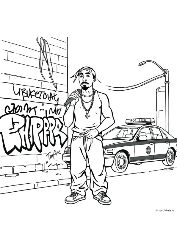 Kolorowanki Tupac
