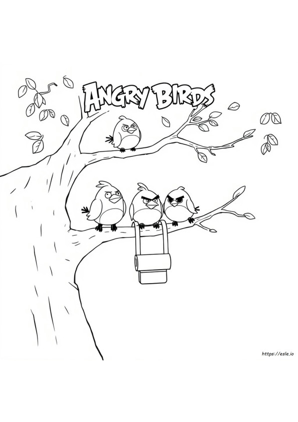 Angry Birds Coloring Book