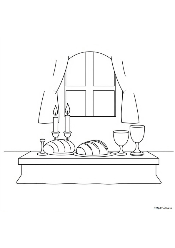 Free Printable Shabbat Coloring Pages Printable