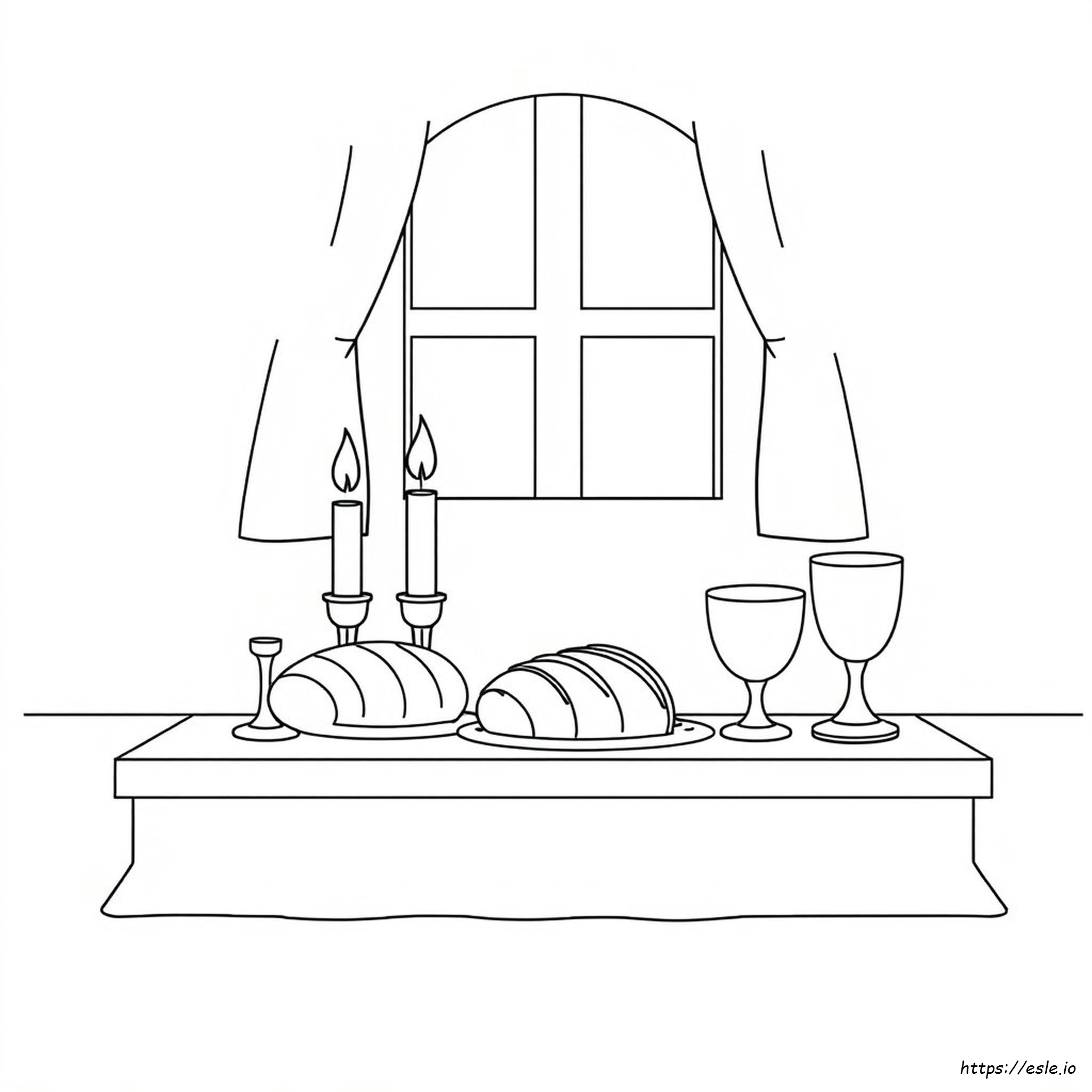 Free Printable Shabbat Coloring Pages Printable