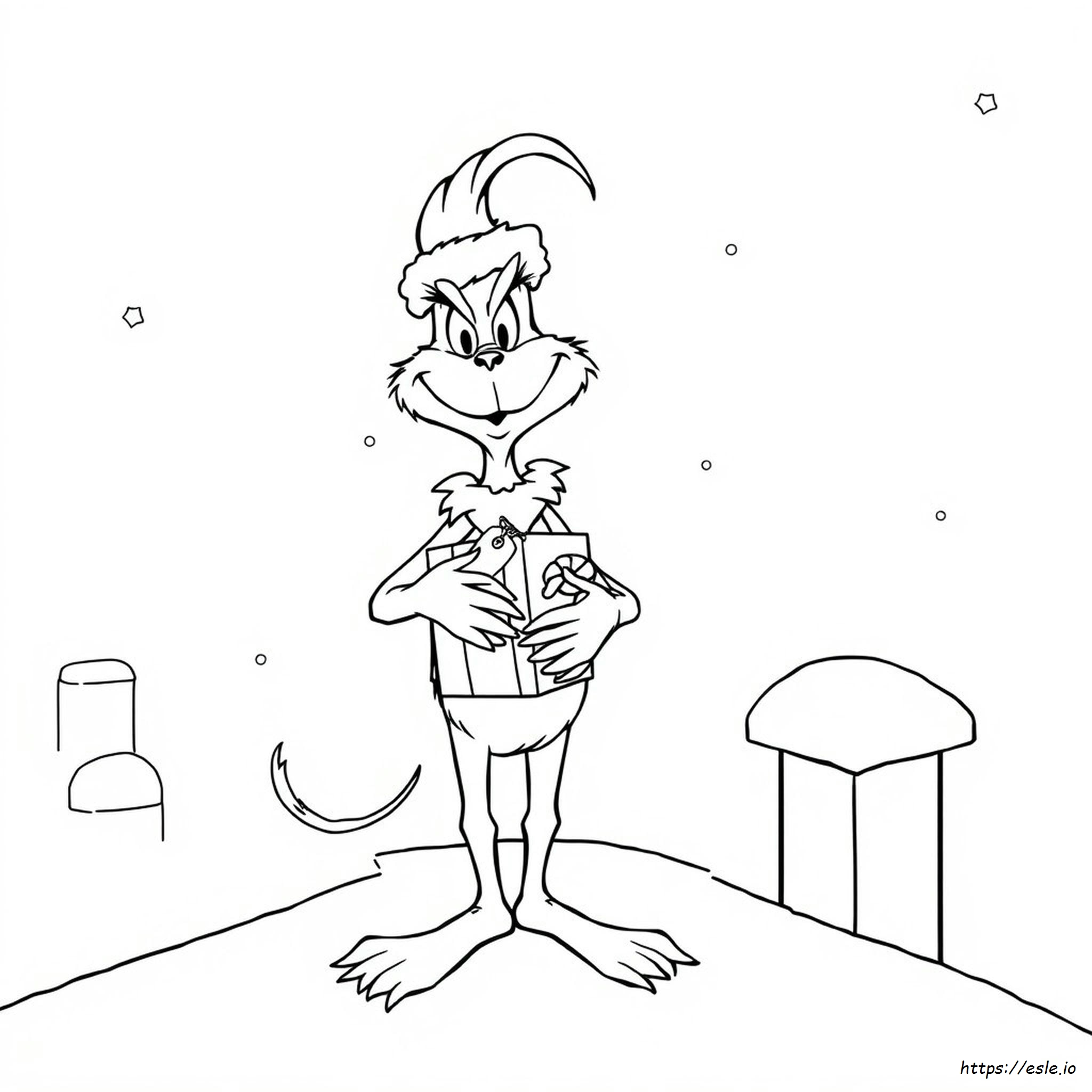 Max The Grinch Dog Coloring Page