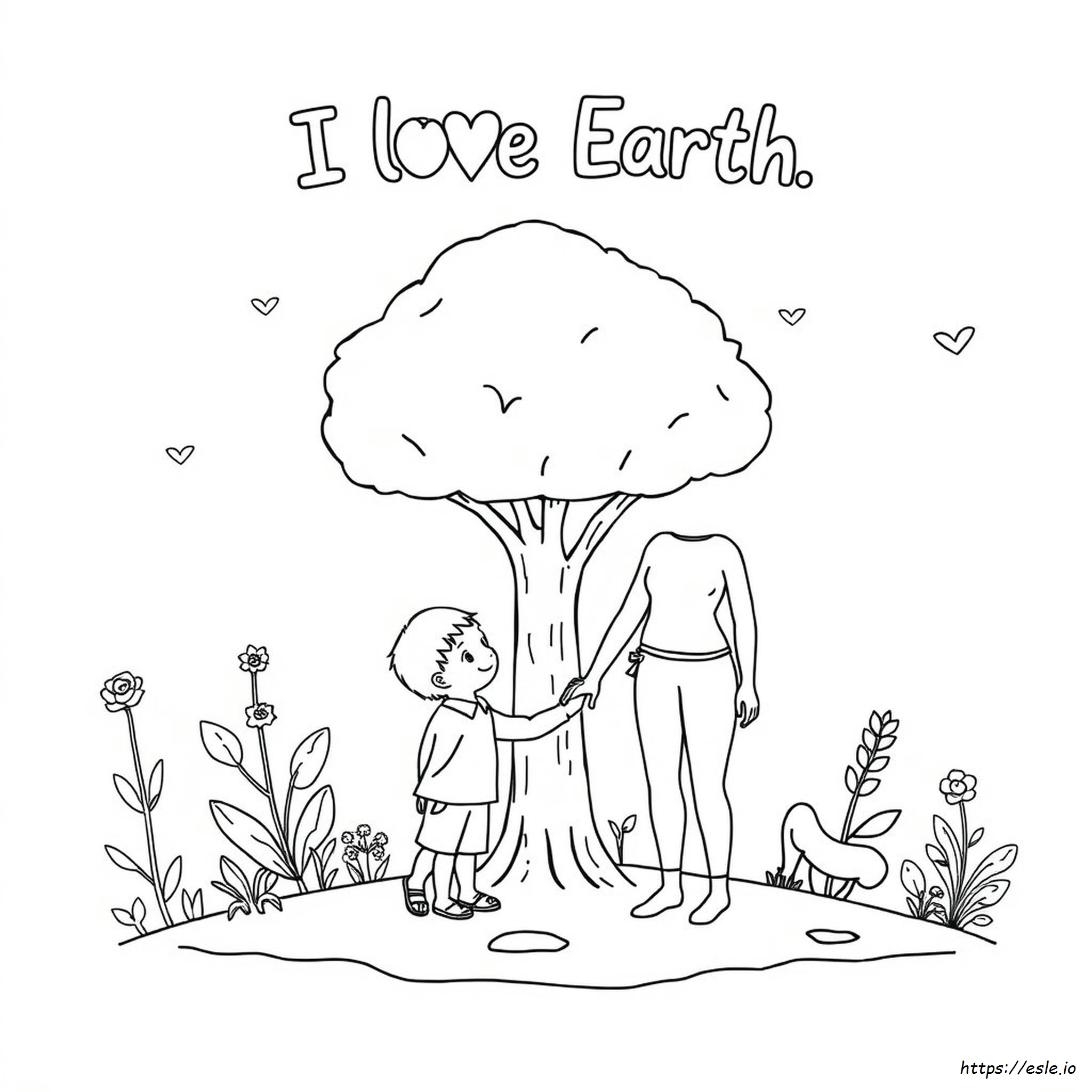 Preschool Earth Coloring Pages