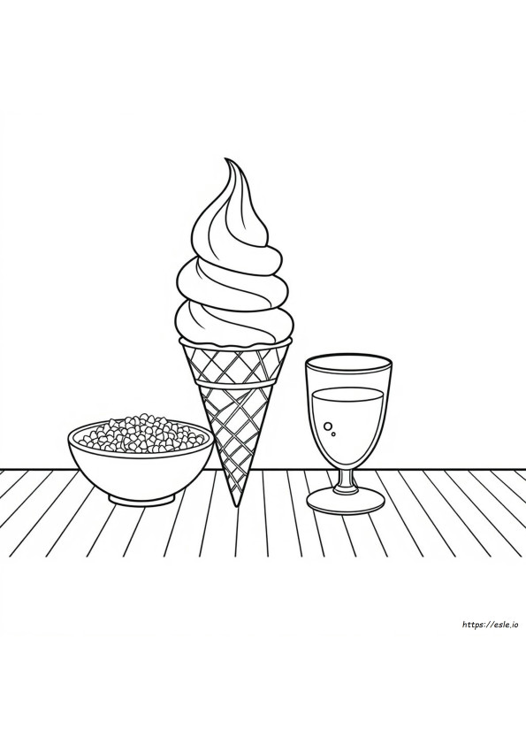 Colouring Pages Icecream