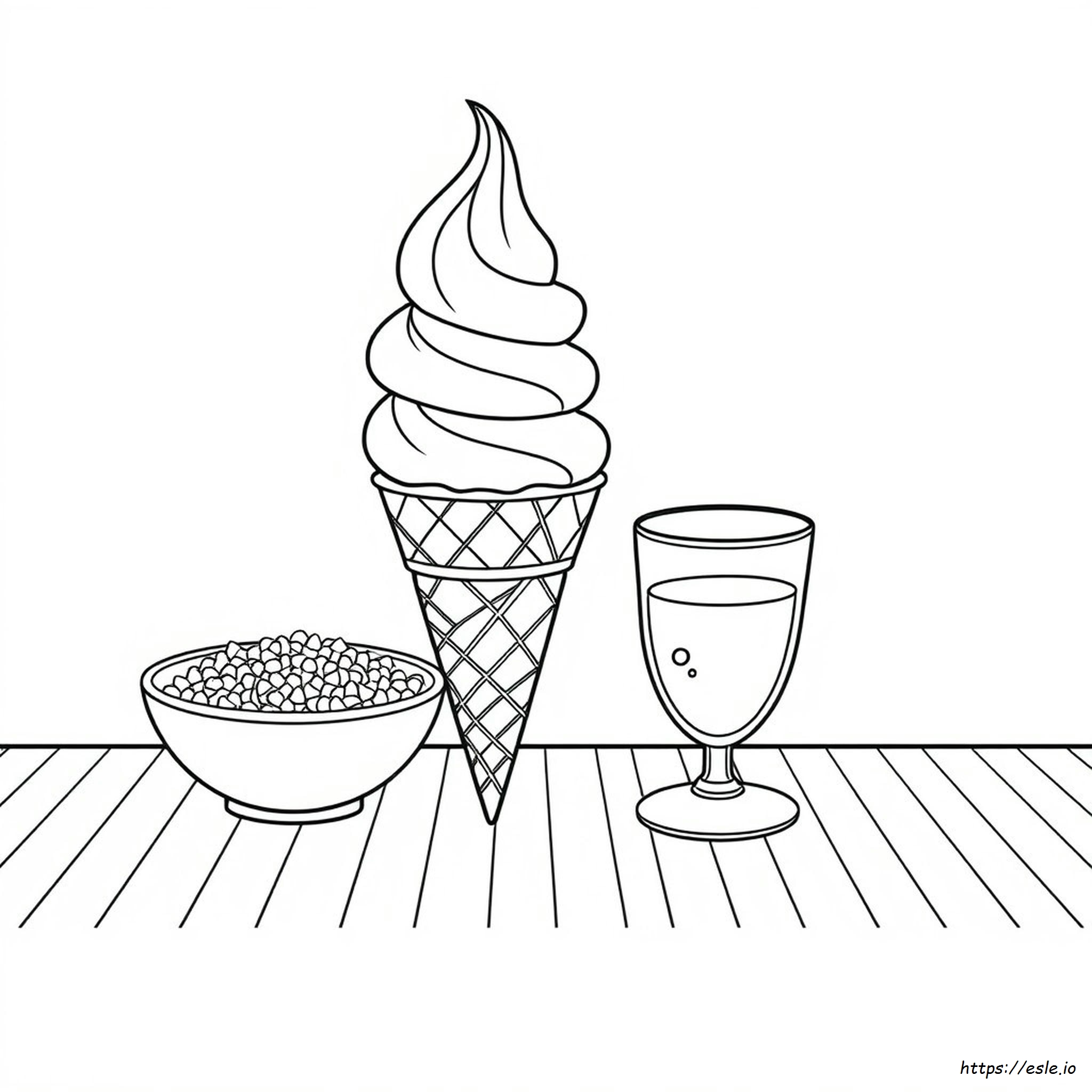 Colouring Pages Icecream