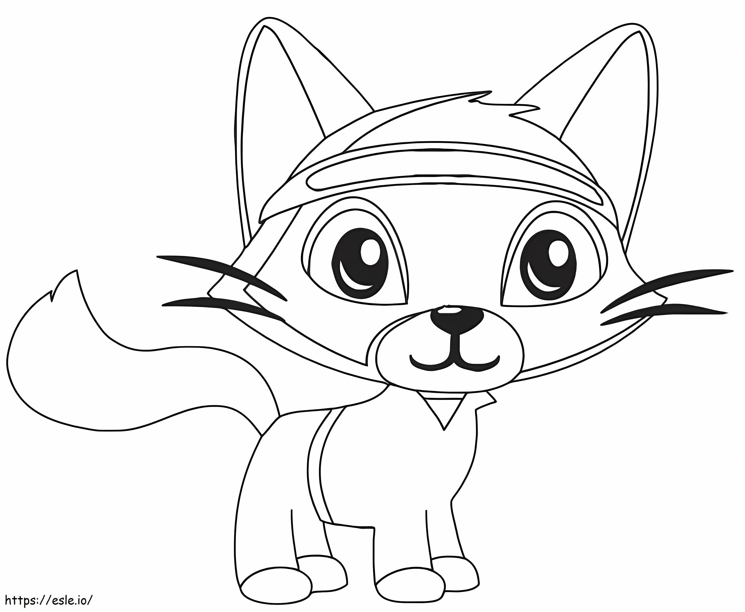 Cat A4 coloring page