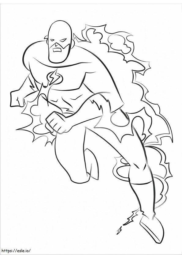Flash Drawing coloring page